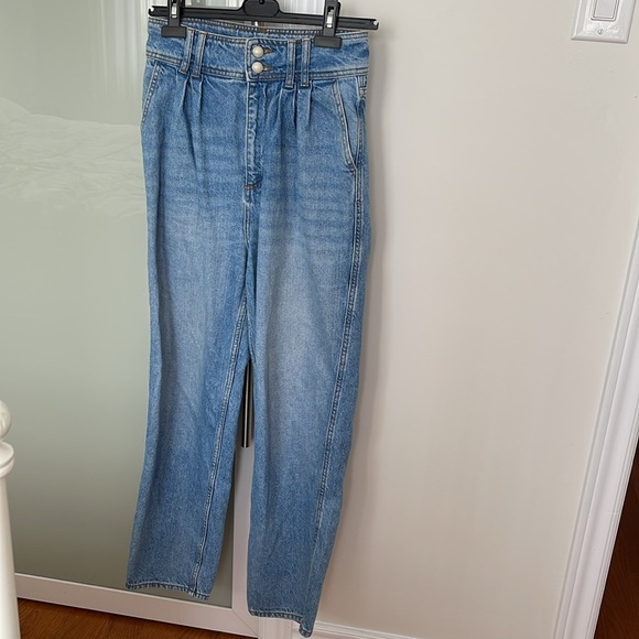 SANDRO Medium Wash Pearl Button Jeans EU 36 / US 4 / S - Picture 5 of 8